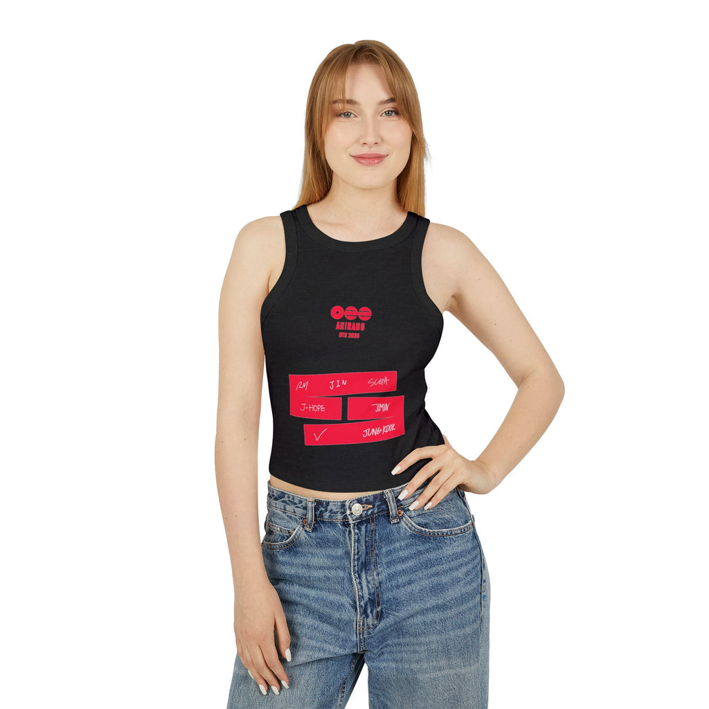 BTS Signature 2026 Arirang Racer Tank Top — K‑Pop Fan Crop Tank
