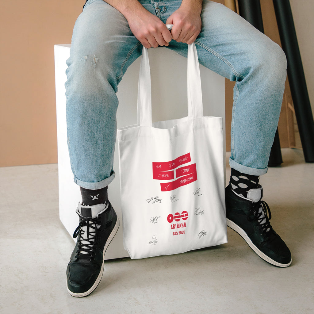 BTS x BT21 x ARIRANG K-Pop Signature Cotton Tote Bag