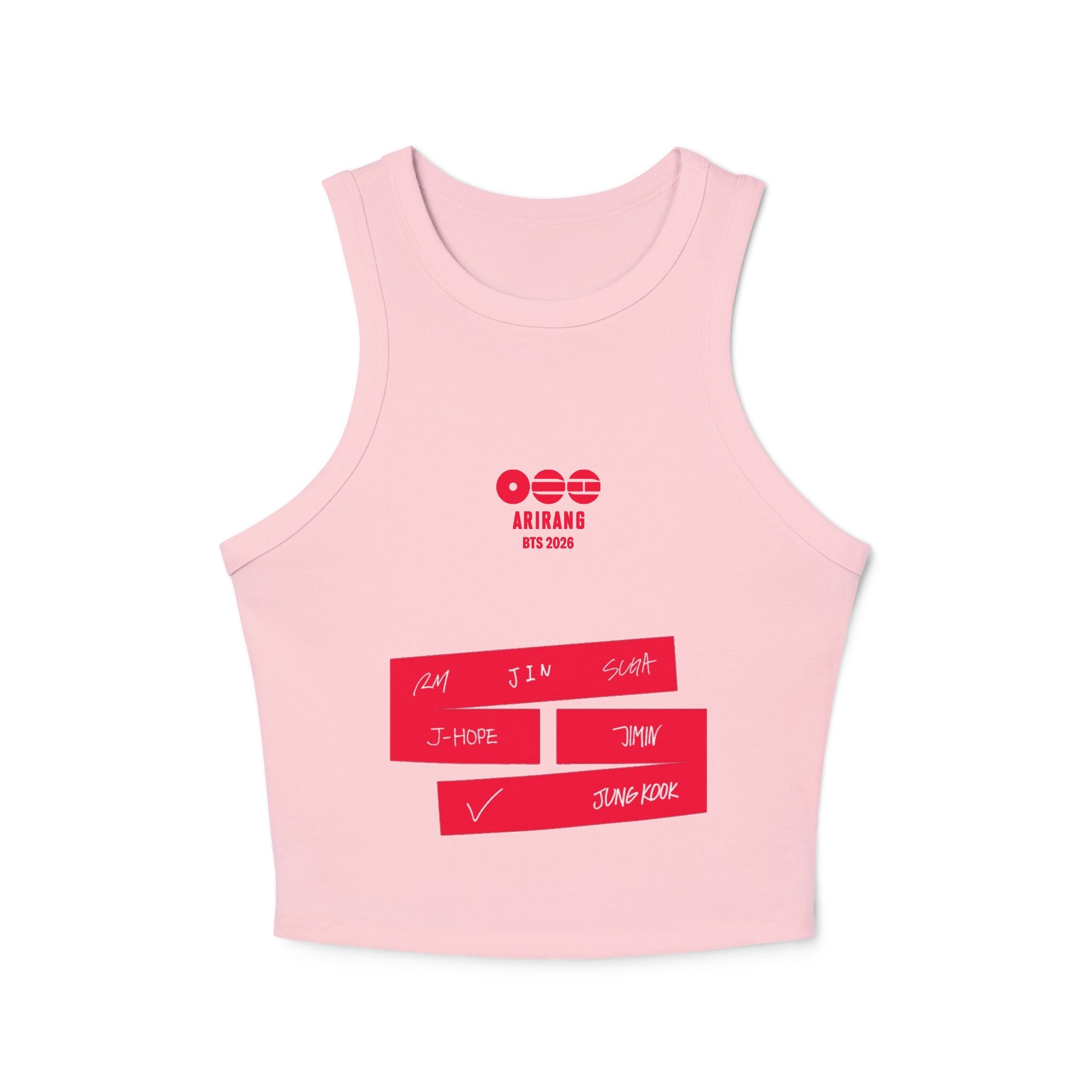 BTS Signature 2026 Arirang Racer Tank Top — K‑Pop Fan Crop Tank