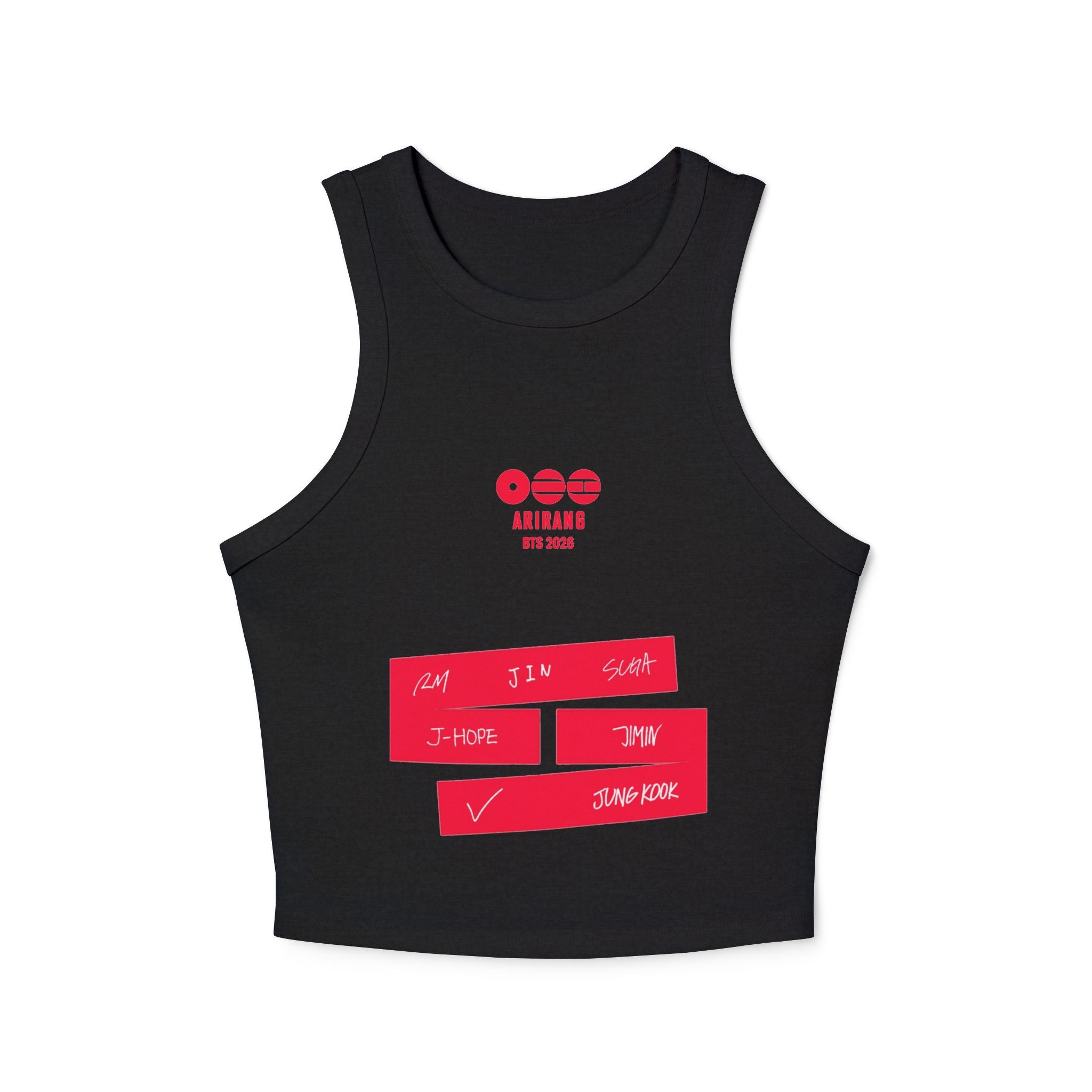 BTS Signature 2026 Arirang Racer Tank Top — K‑Pop Fan Crop Tank