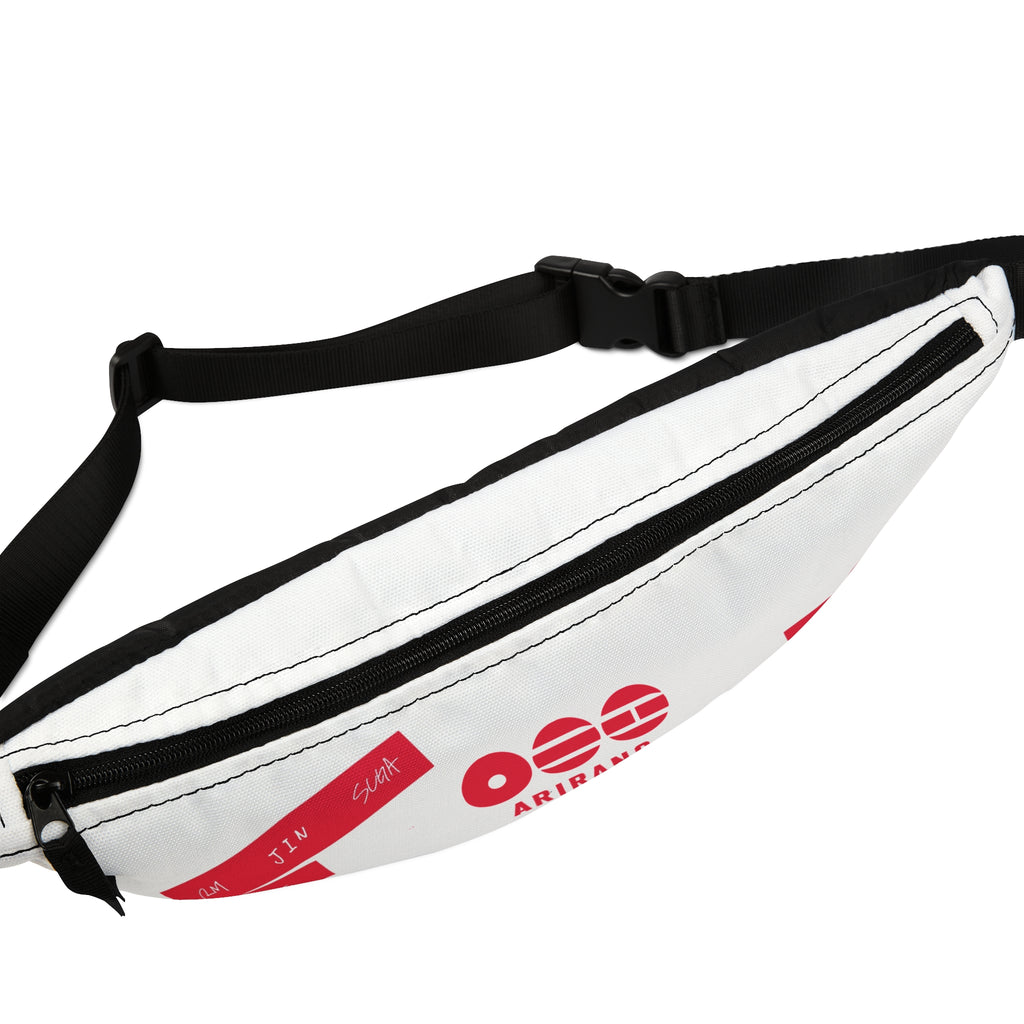 Arirang BTS 2026 White Fanny Pack — K-Pop Festival Waist Bag