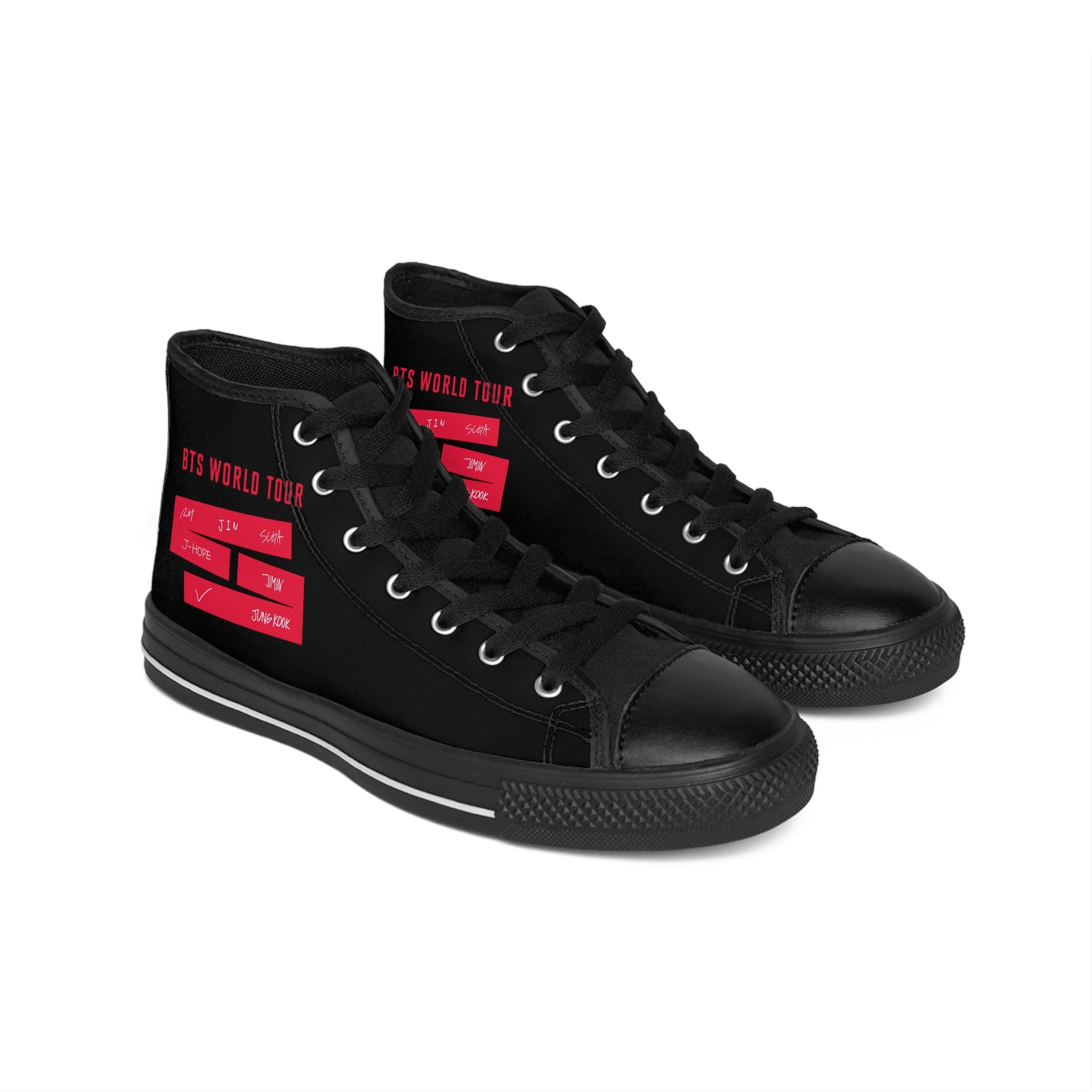 Dark BTS World Tour 'Arirang' Women's High-Top Sneakers