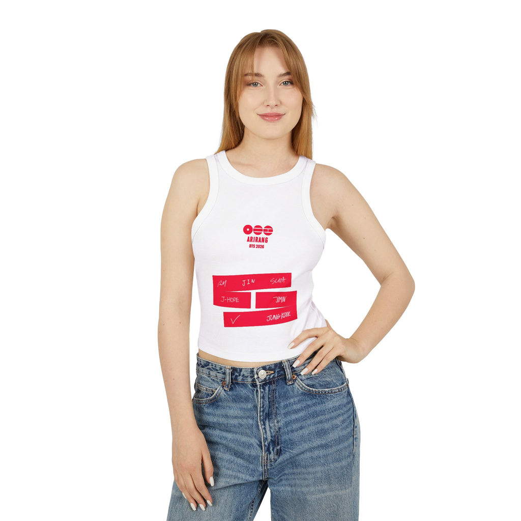 BTS Signature 2026 Arirang Racer Tank Top — K‑Pop Fan Crop Tank