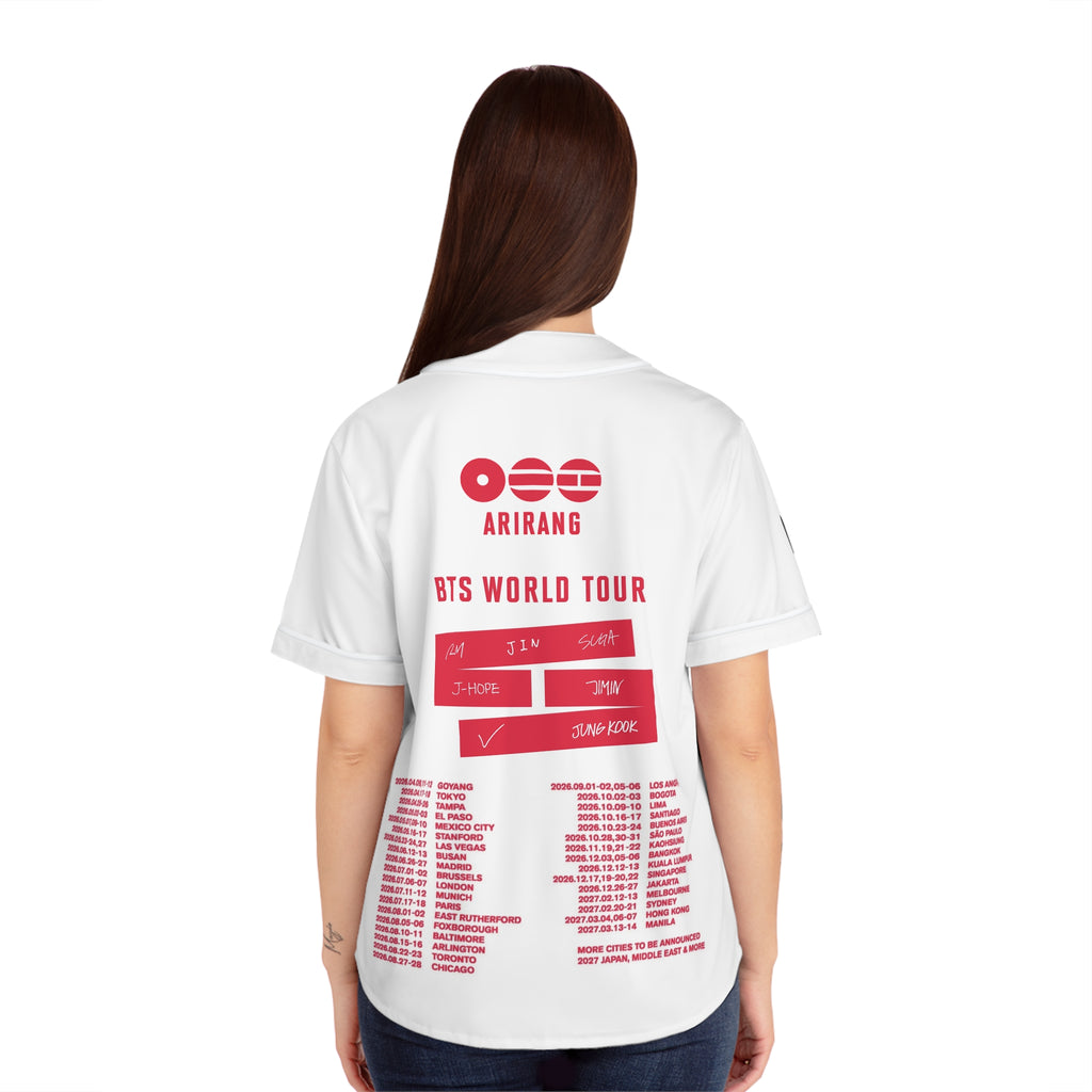 BTS World Tour Women’s Baseball Jersey – ARIRANG Tour Dates Tee