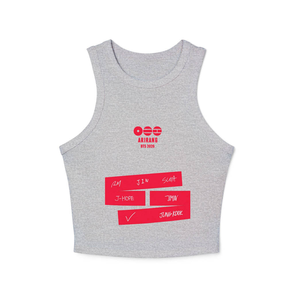 BTS Signature 2026 Arirang Racer Tank Top — K‑Pop Fan Crop Tank