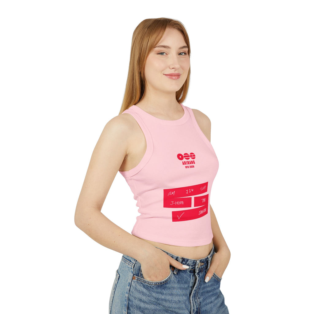 BTS Signature 2026 Arirang Racer Tank Top — K‑Pop Fan Crop Tank