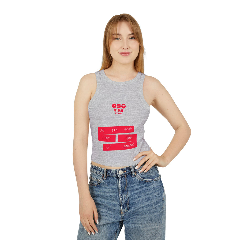 BTS Signature 2026 Arirang Racer Tank Top — K‑Pop Fan Crop Tank