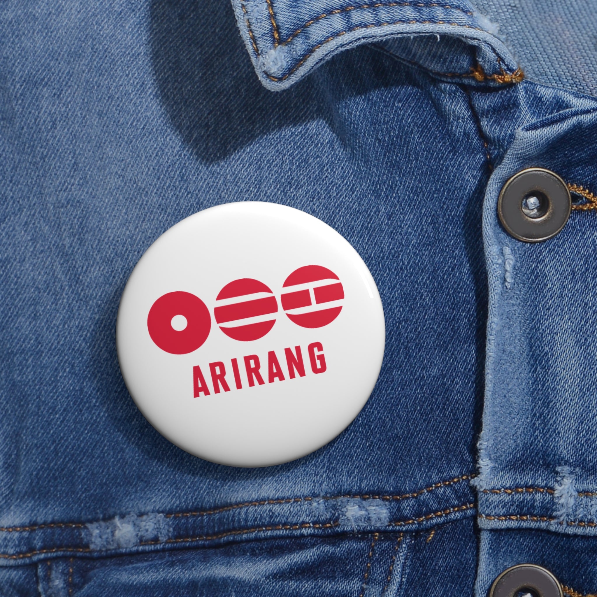 BTS 2026 Arirang Logo Pin Button — Korean Music & Culture Enamel-Style Badge