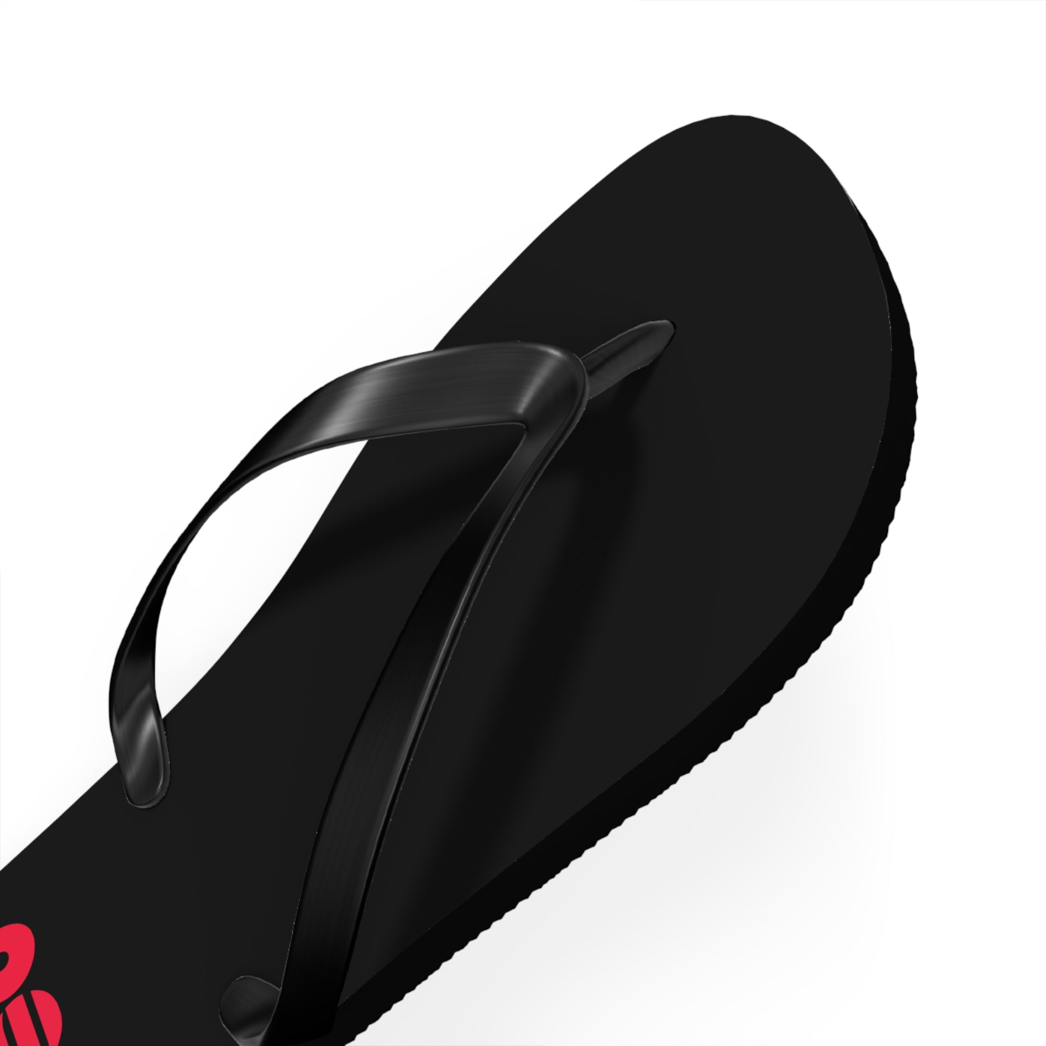 BTS 2026 Arirang Logo Flip Flops — Minimal Black Beach Sandals
