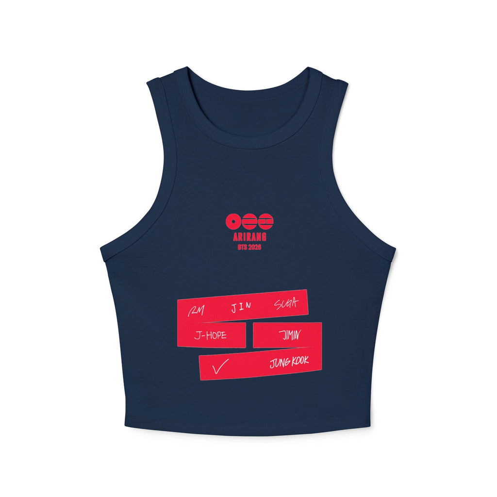 BTS Signature 2026 Arirang Racer Tank Top — K‑Pop Fan Crop Tank