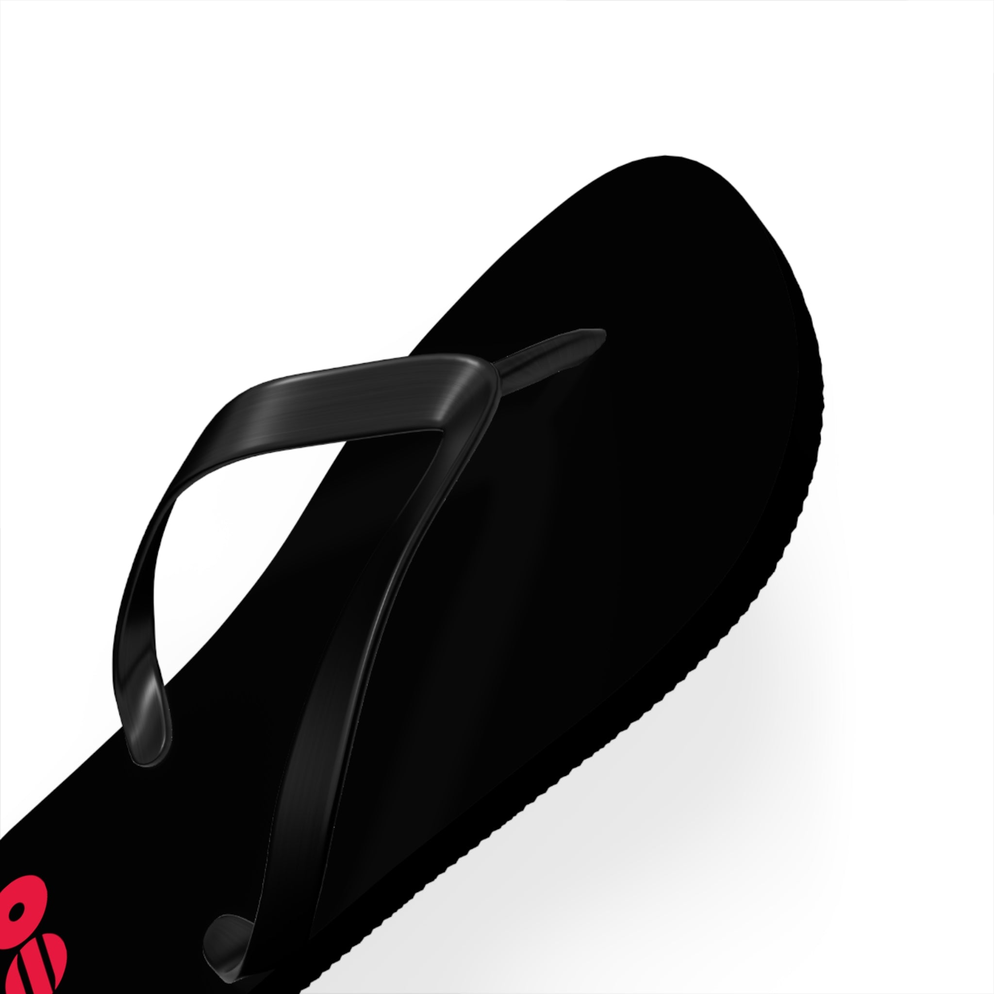 BTS 2026 Arirang Logo Flip Flops — Minimal Black Beach Sandals