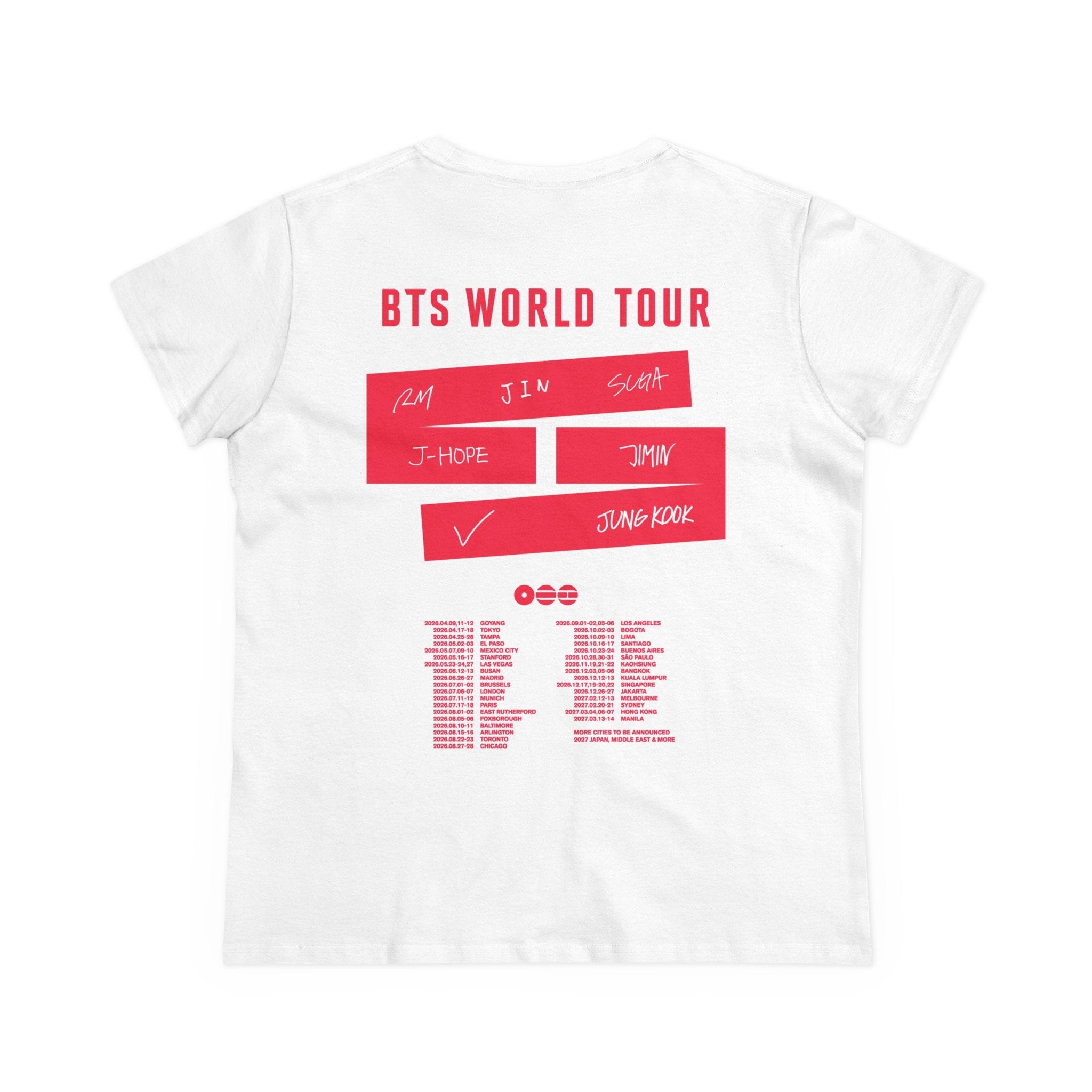 'Arirang' Tour Tee - Women's World Tour Concert Shirt (BTS 2026)