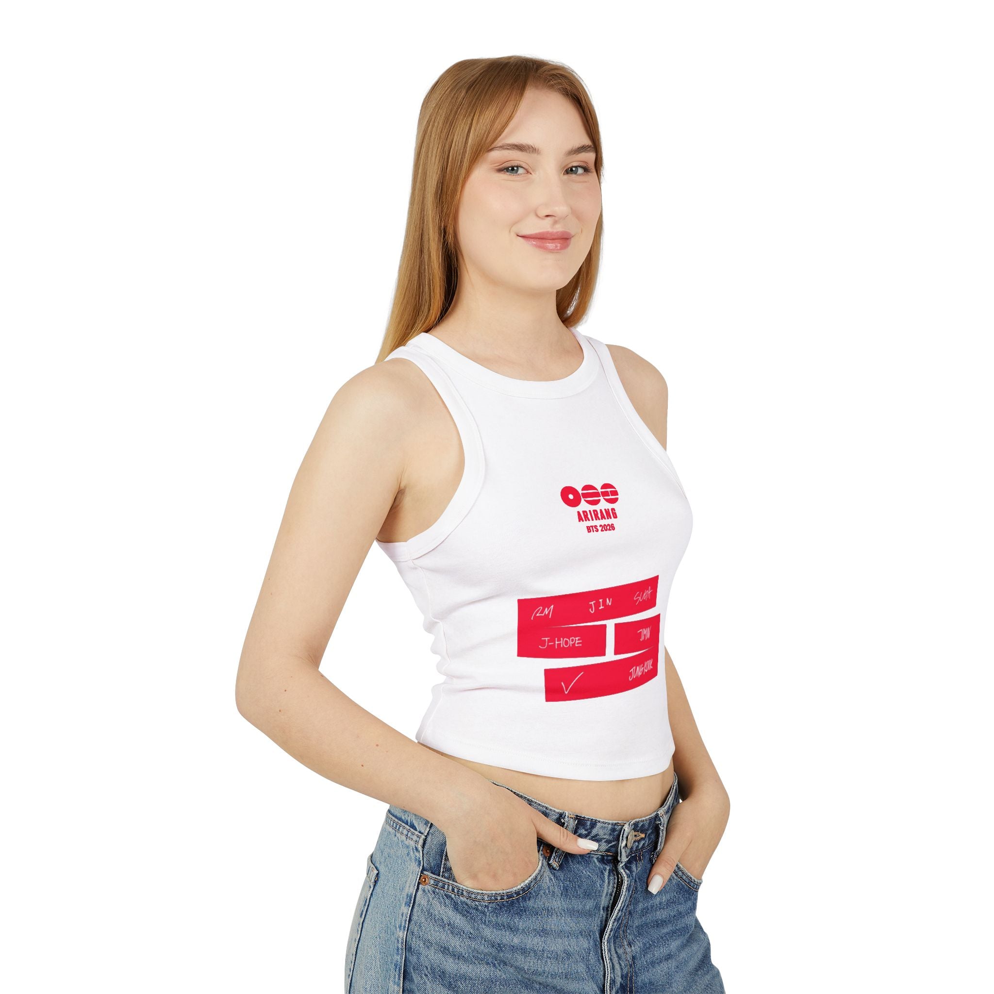 BTS Signature 2026 Arirang Racer Tank Top — K‑Pop Fan Crop Tank