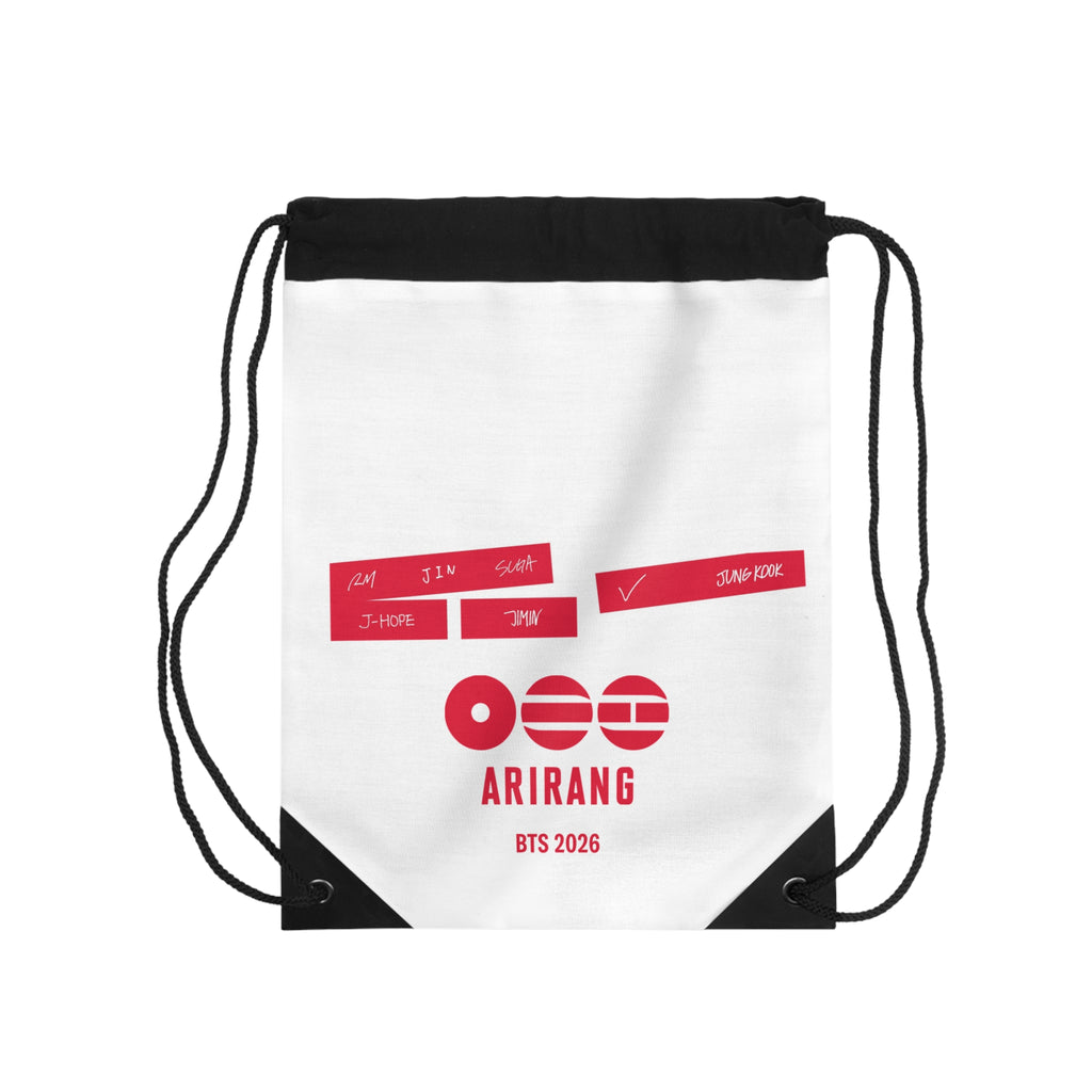 BTS World Tour Arirang Drawstring Bag — K-Pop Concert Merchandise