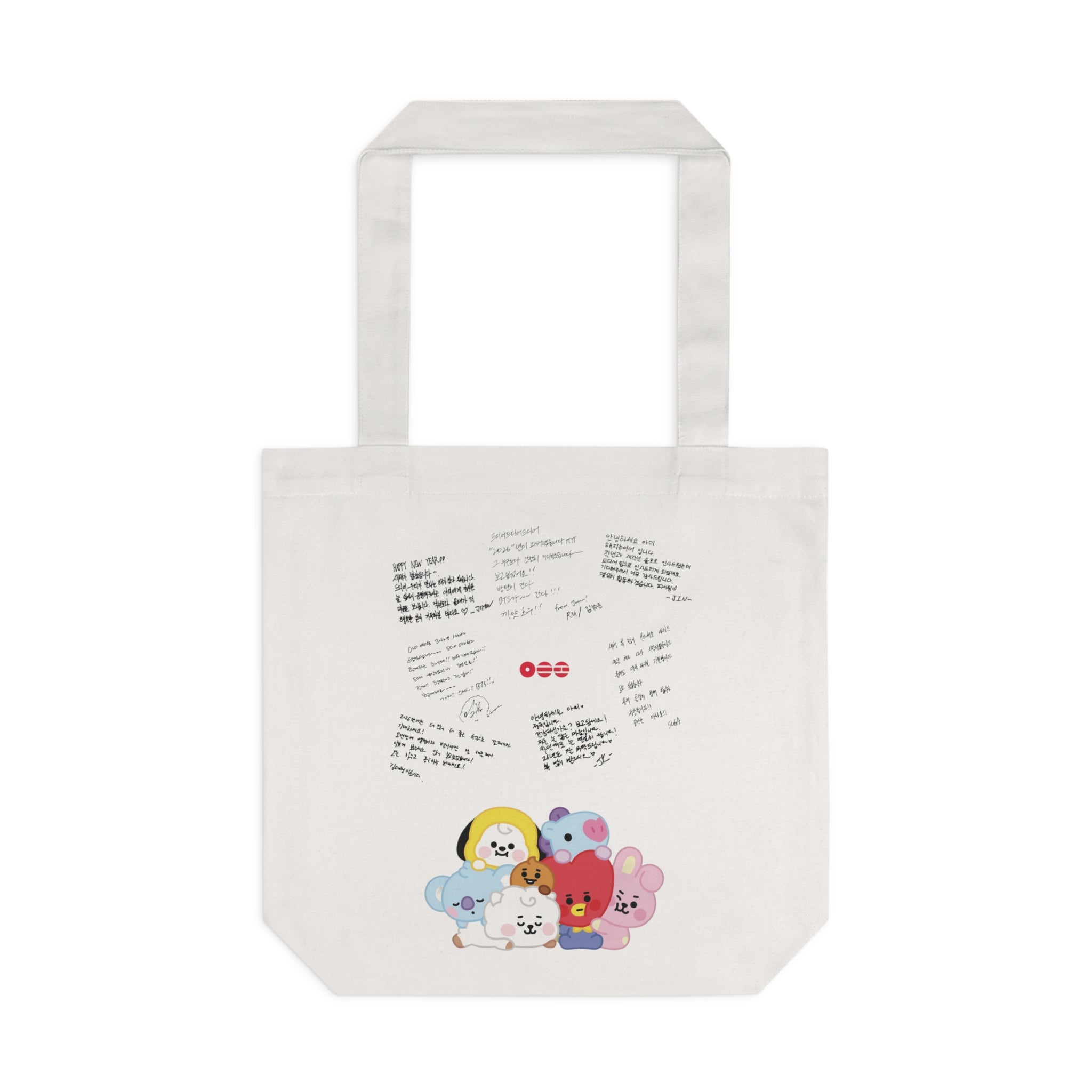 BTS x BT21 x ARIRANG K-Pop Signature Cotton Tote Bag