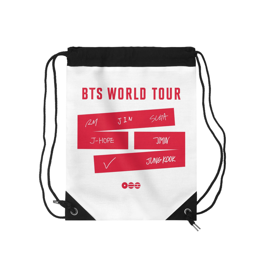 BTS World Tour Arirang Drawstring Bag — K-Pop Concert Merchandise