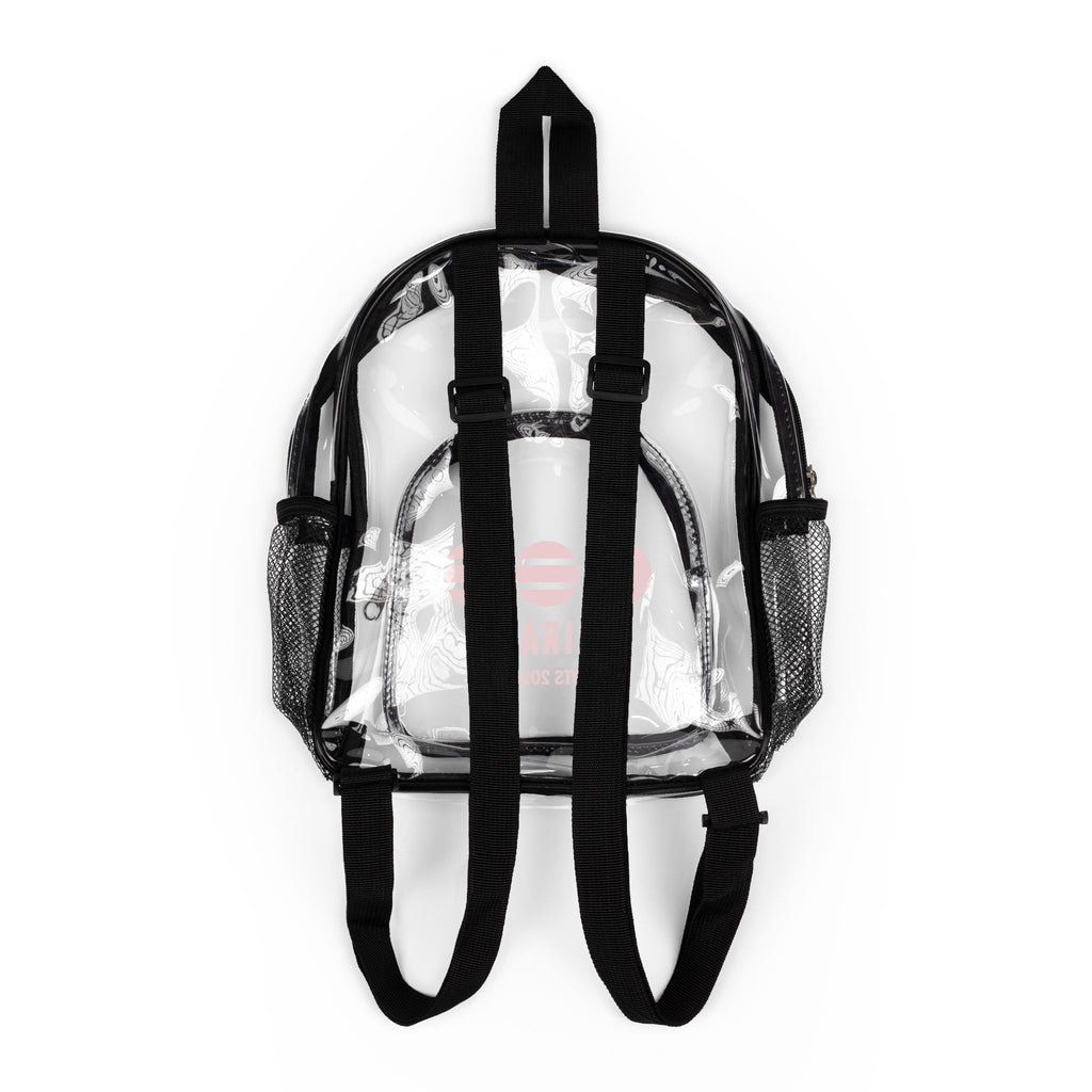 BTS Arirang 2026 Clear Stadium Backpack — Transparent School & Event Bag with Mesh Pockets