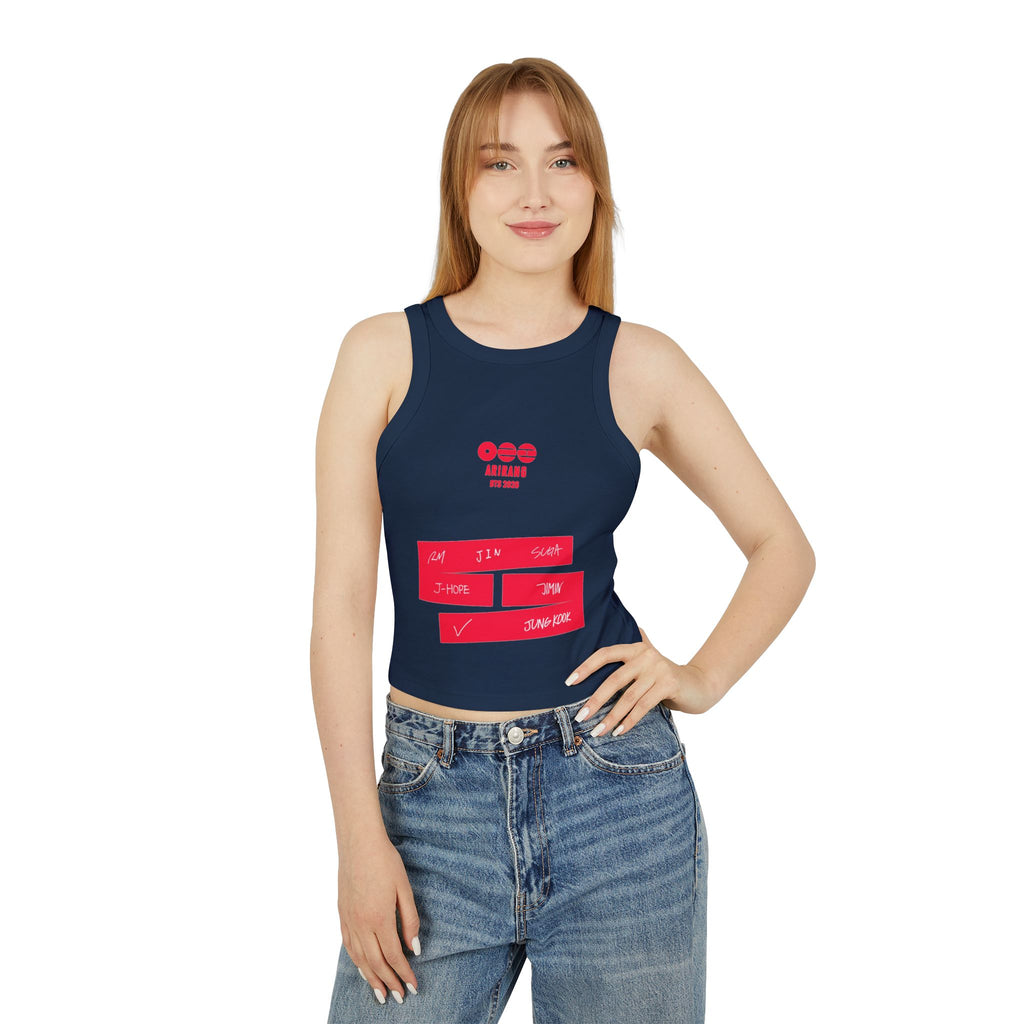 BTS Signature 2026 Arirang Racer Tank Top — K‑Pop Fan Crop Tank