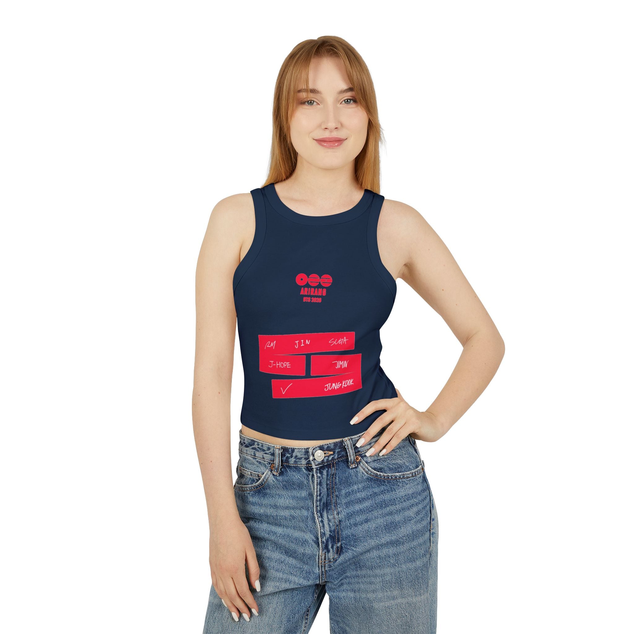 BTS Signature 2026 Arirang Racer Tank Top — K‑Pop Fan Crop Tank